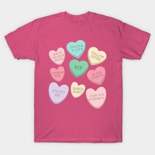 Yellowstone Valentines Conversation Hearts T-Shirt